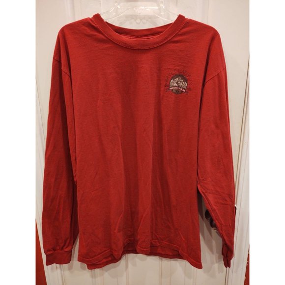 Bryce Canyon Utah Mens Shirt L Anvil Long Sleeve Red Nature T Shirt Souvenir - Picture 2 of 5